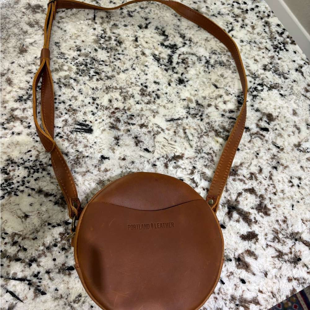 Portland Leather Brown Crossbody Bag
